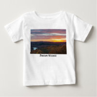 Ozark Mountains Autumn Sunset Baby T-shirt