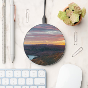 Ozark Mountains Autumn Sunset Charger