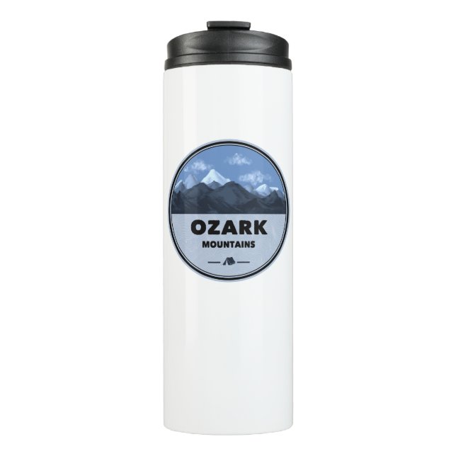 Ozark Mountains Camping Thermal Tumbler (Front)