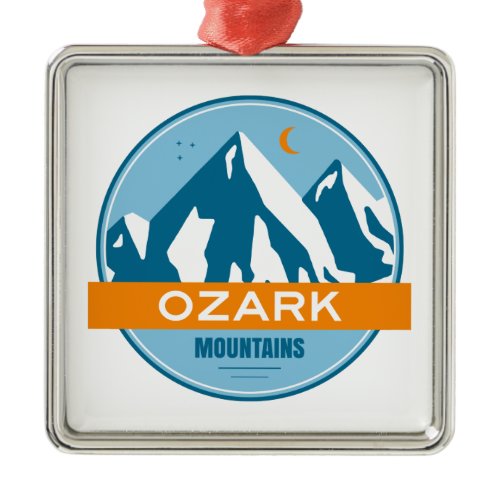 Ozark Mountains Metal Ornament