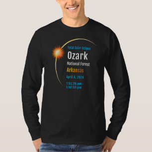 Ozark National Forest Ar Total Solar Eclipse 2024  T-Shirt