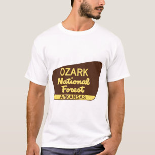 Ozark National Forest Arkansas Park Sign � Secrets T-Shirt
