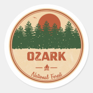 Ozark National Forest Classic Round Sticker