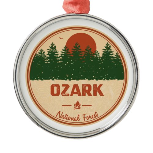 Ozark National Forest Metal Ornament
