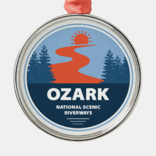 Ozark National Scenic Riverways Metal Ornament