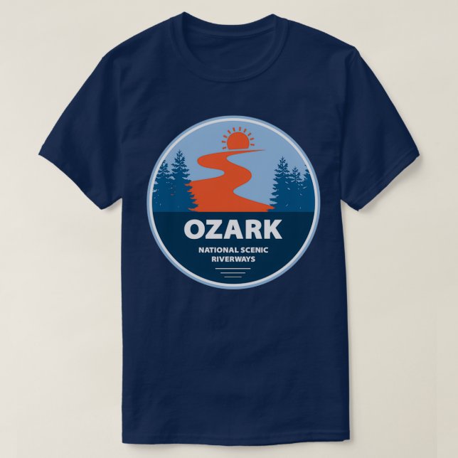 Ozark National Scenic Riverways T-Shirt (Design Front)