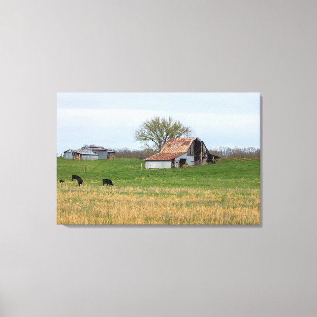 Ozark Old Farm Canvas Print (Front)