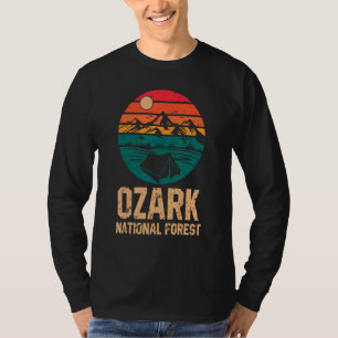 Ozark Retro Mountains Arkansas AR Hiking US Women T-Shirt