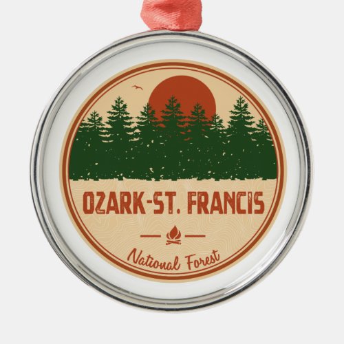 Ozark_St Francis National Forest Metal Ornament