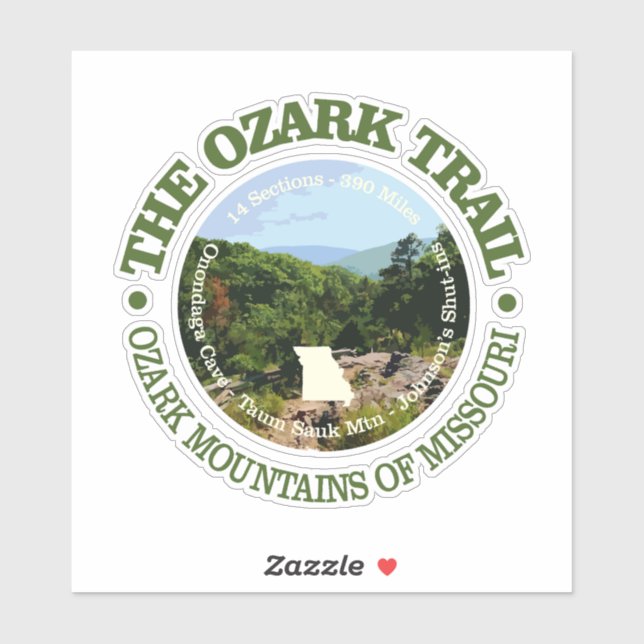 Ozark Trail (rd) Sticker (Sheet)