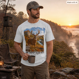 Ozark Whitetail Trophy Buck Hunting Graphic T-Shirt