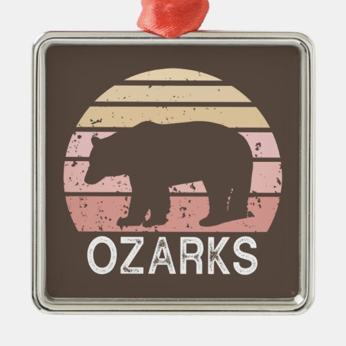 Ozarks Bear Metal Ornament