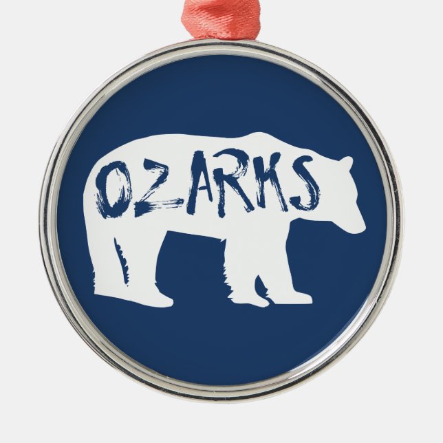 Ozarks Bear Metal Ornament (Front)