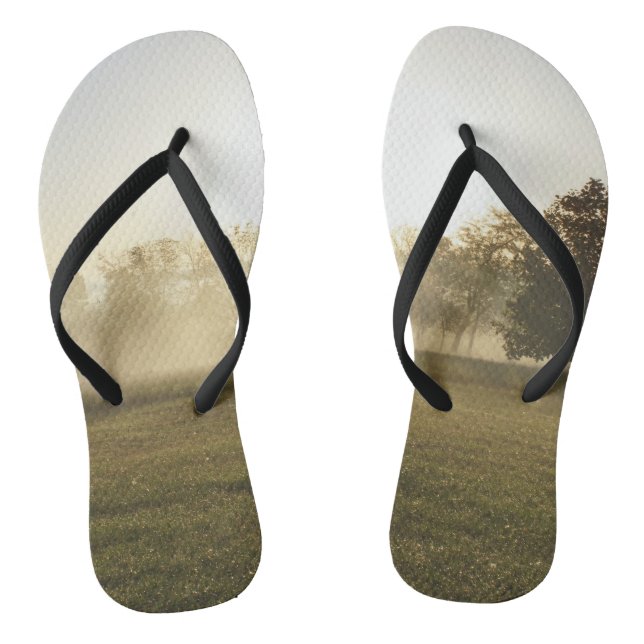 Ozarks Morning Fog Flip Flops (Footbed)