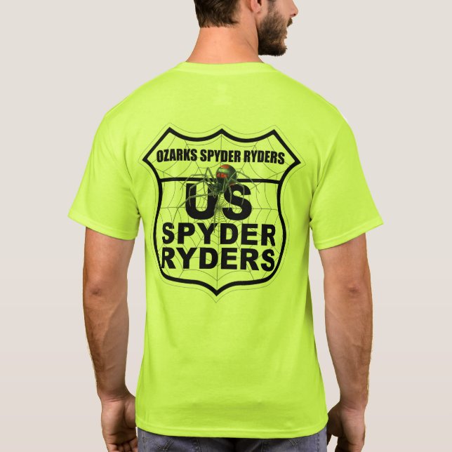 Ozarks Spyder Ryders Chapter - Logo 2-Sided Trans T-Shirt (Back)