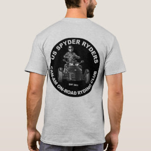 Ozarks Spyder Ryders Chapter - Round Black T-Shirt