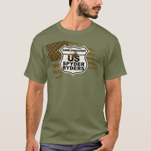 Ozarks Spyder Ryders Chapter - Tattered Flag sepia T-Shirt