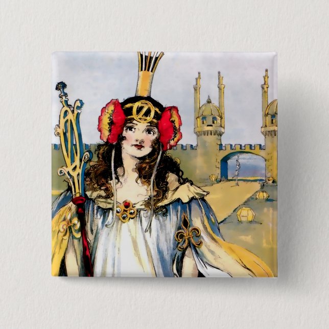 “Ozma of Oz” by John R Neill Button (Front)