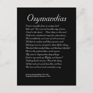 Ozymandias Postcard