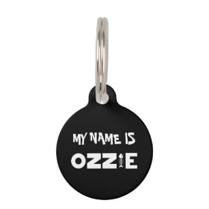 Ozzie Cat Pet ID Tag
