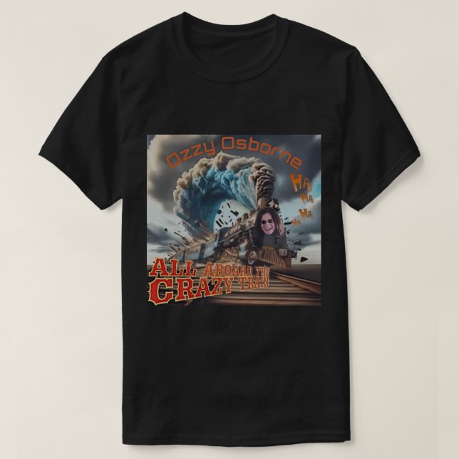 OZZY OSBOURNE CRAZY TRAIN T-Shirt (Design Front)