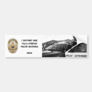 P1010956_2, pspd badge, I SUPPORT OURPALM SPRIN... Bumper Sticker