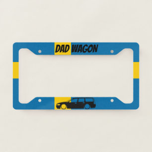 P2 R Dad Wagon License Plate Frame