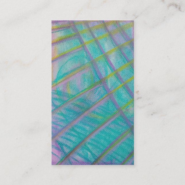 P34 Unique Colorful Abstract Art Calling Card (Front)