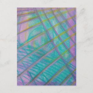 P34 Unique Colorful Abstract Art Postcard