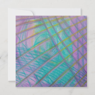P34 Unique Colorful Abstract Art Thank You Card
