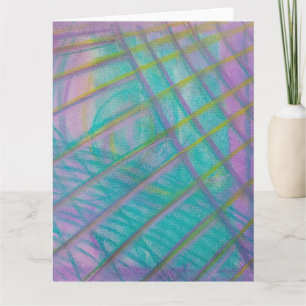 P34 Unique Colorful Abstract Art Thank You Card