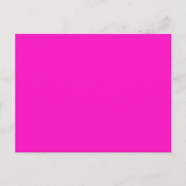 P35 Stunningly Vivacious Pink Color Postcard (Front)