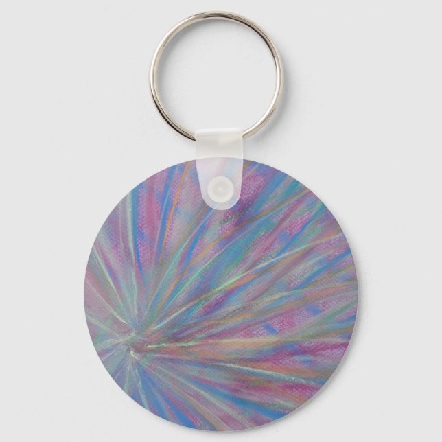 P36 Unique Colorful Abstract Art Keychain (Front)