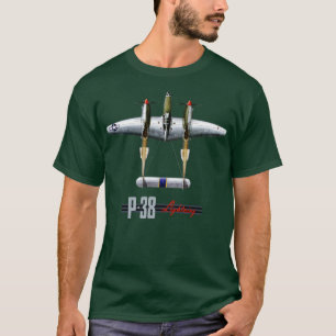 P38 Lightning WW2 fighter aircraft 1 T-Shirt