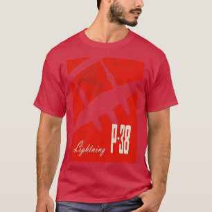 P38 Lightning WW2 fighter aircraft T-Shirt