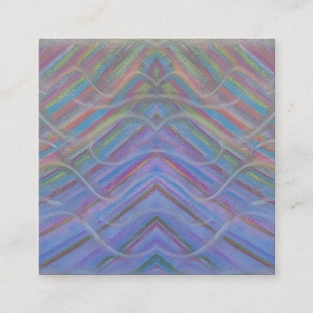 P40M Unique Colorful Abstract Art Calling Card (Front)