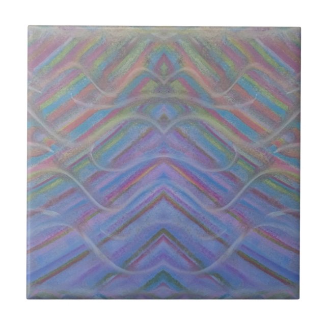 P40M Unique Colorful Abstract Art Ceramic Tile (Front)