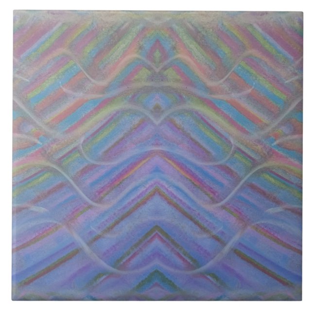 P40M Unique Colorful Abstract Art Ceramic Tile (Front)