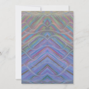 P40M Unique Colorful Abstract Art Thank You Card