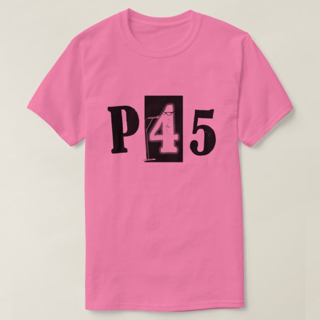 P45 Band Pink T-Shirt (Design Front)