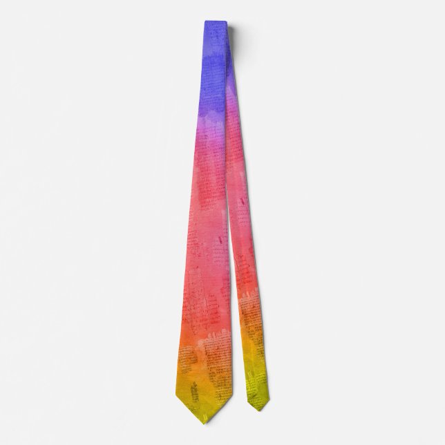 P45 Manuscript Tie - Psychedelic (Front)