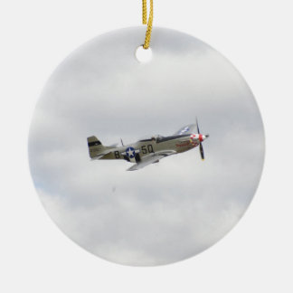 P51 Mustang Fighter Ceramic Ornament