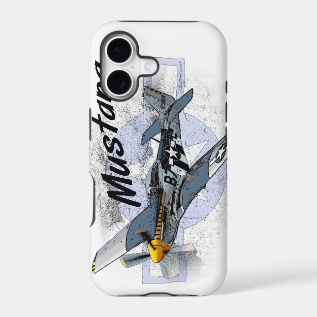P51 Mustang Iphone Case (Back)
