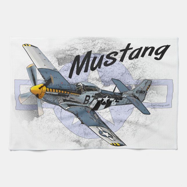 P51 Mustang Towel (Horizontal)