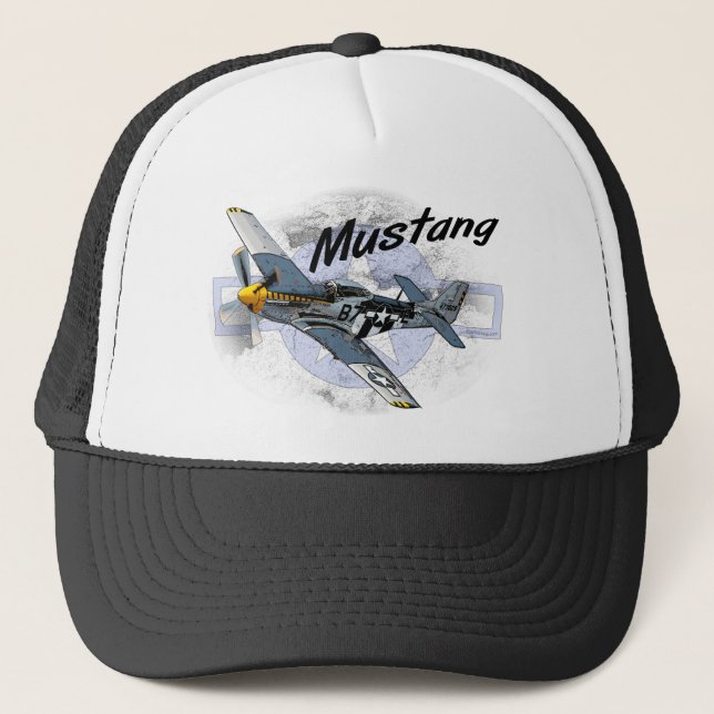 P51 Mustang Trucker Hat (Front)
