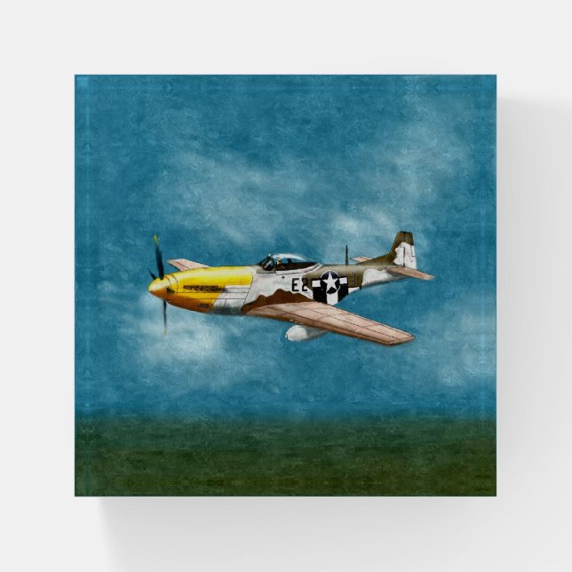 P51D Mustang 1944 ETO Paperweight (Front)