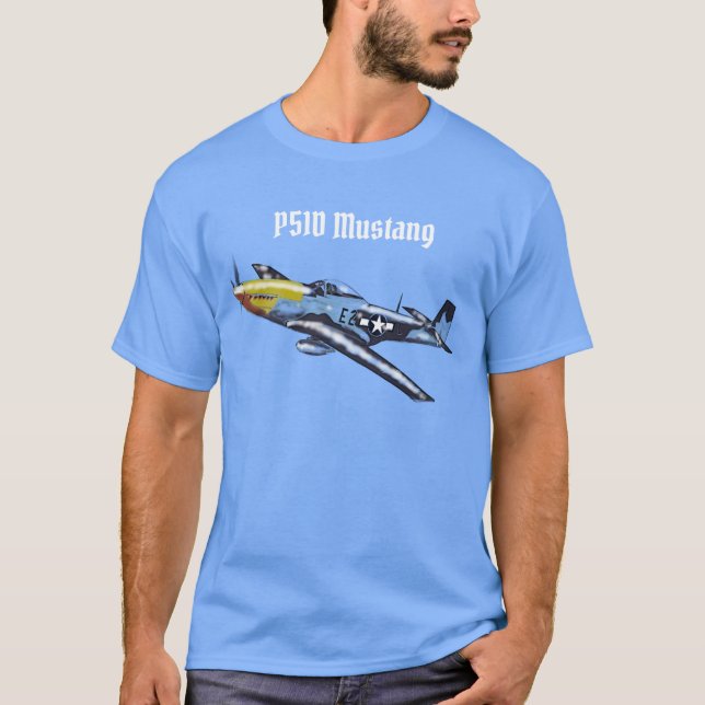 P51D Mustang Fighter T-Shirt (Front)
