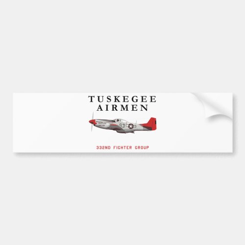 P51DredtailTuskegeeTitle_TeeSpring_Largepng Bumper Sticker