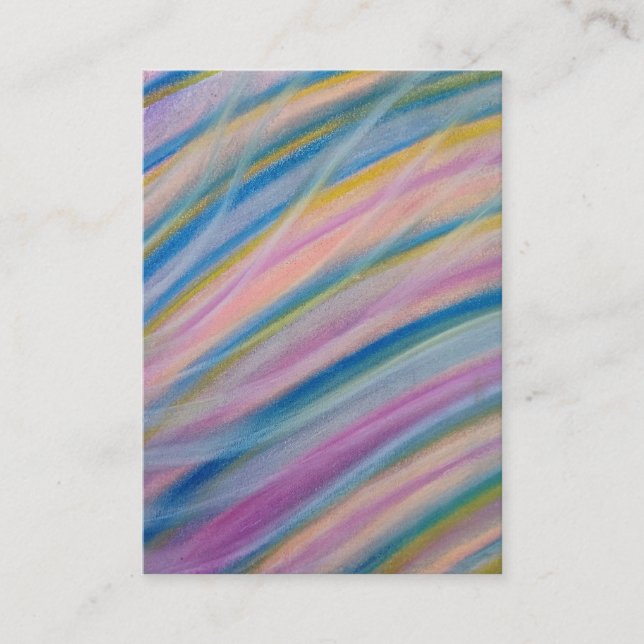 P6 Unique Colorful Abstract Art Appointment Card (Front)