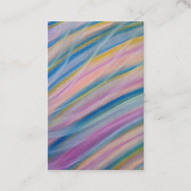 P6 Unique Colorful Abstract Art Appointment Card (Front)